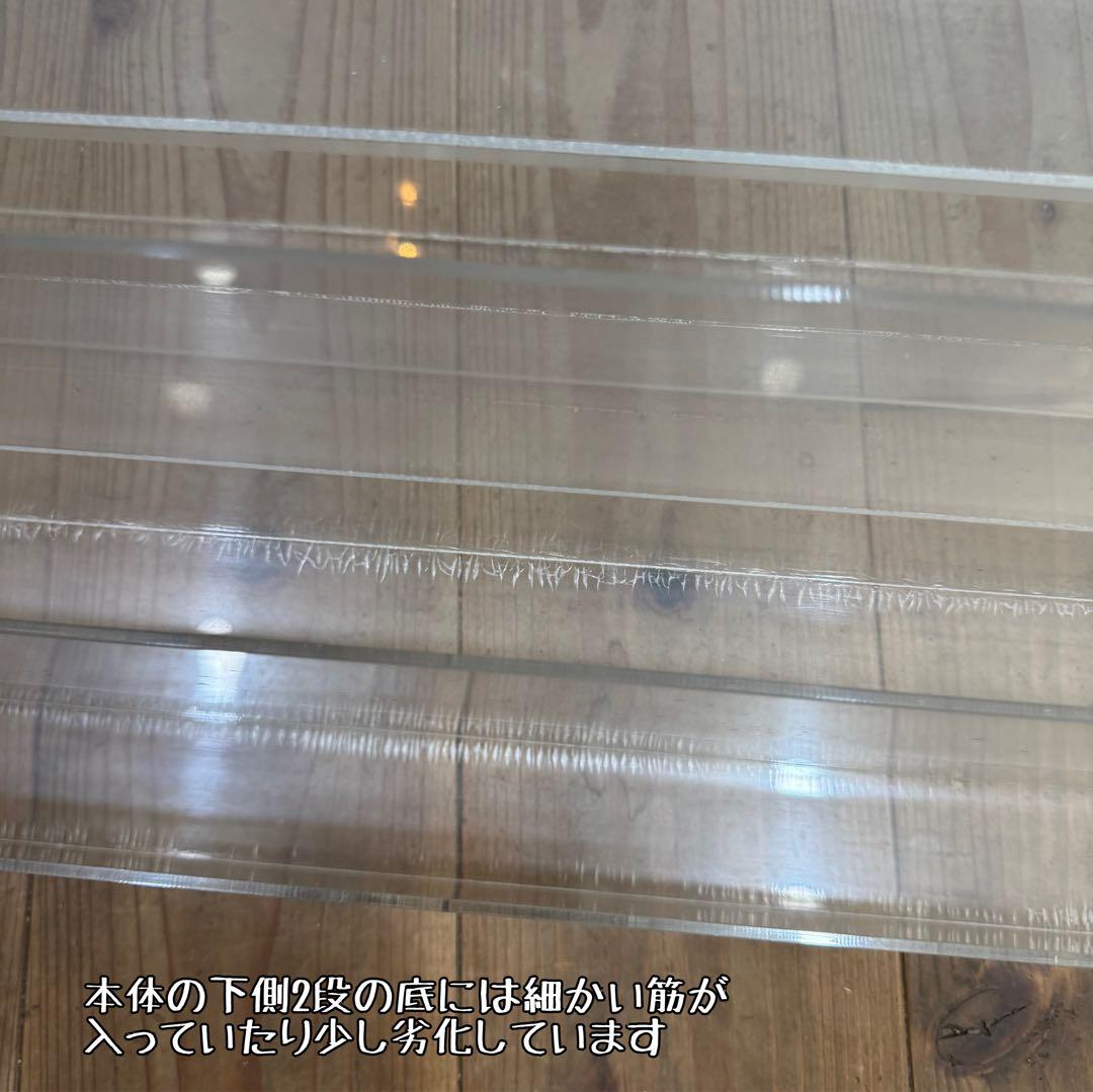 店舗用什器2点セット アクリル製ペンスタンド　鉄製ノートスタンド　本、雑誌なども