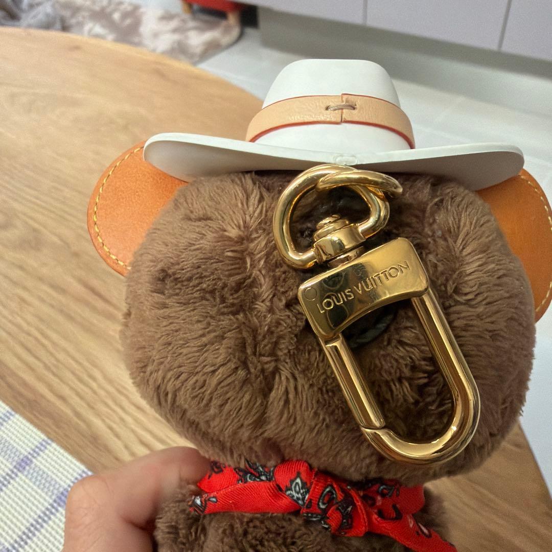 ルイ・ヴィトン クマ型ぬいぐるみ キーホルダー付き