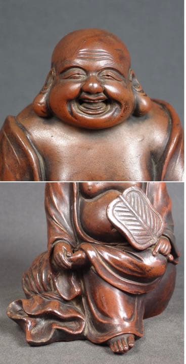 送料無料　江戸時代　備前焼　布袋伏香炉