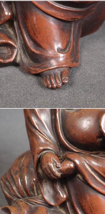 送料無料　江戸時代　備前焼　布袋伏香炉