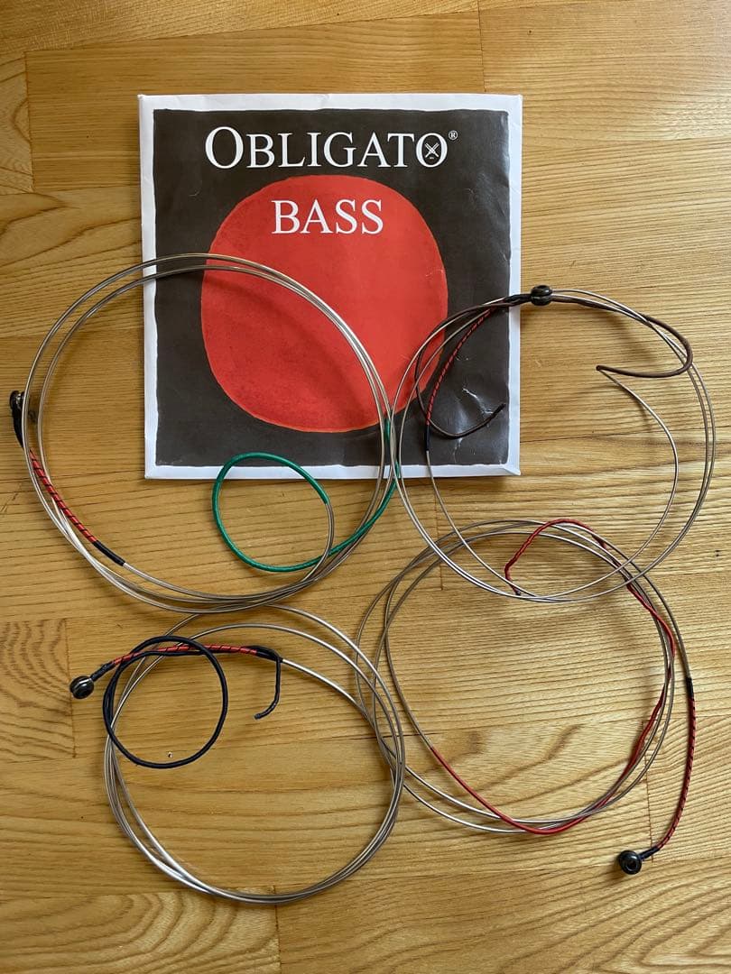 Obligato コントラバス弦４本セット