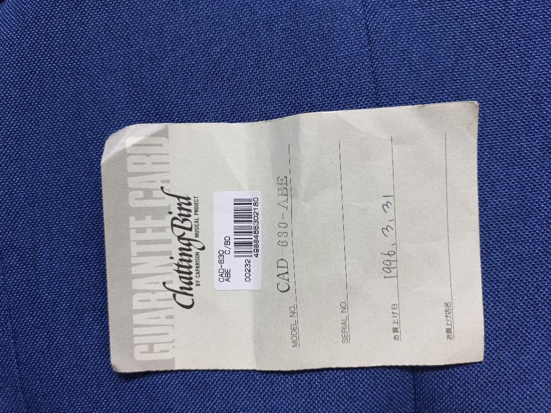 Chatting Bird CAD-630 エレキギター 青緑