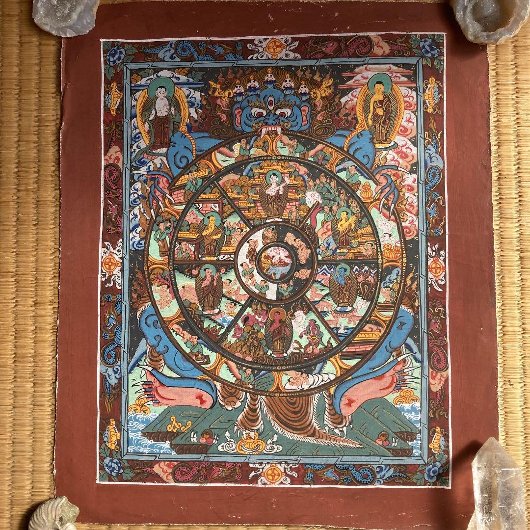 タンカペイント　六道輪廻