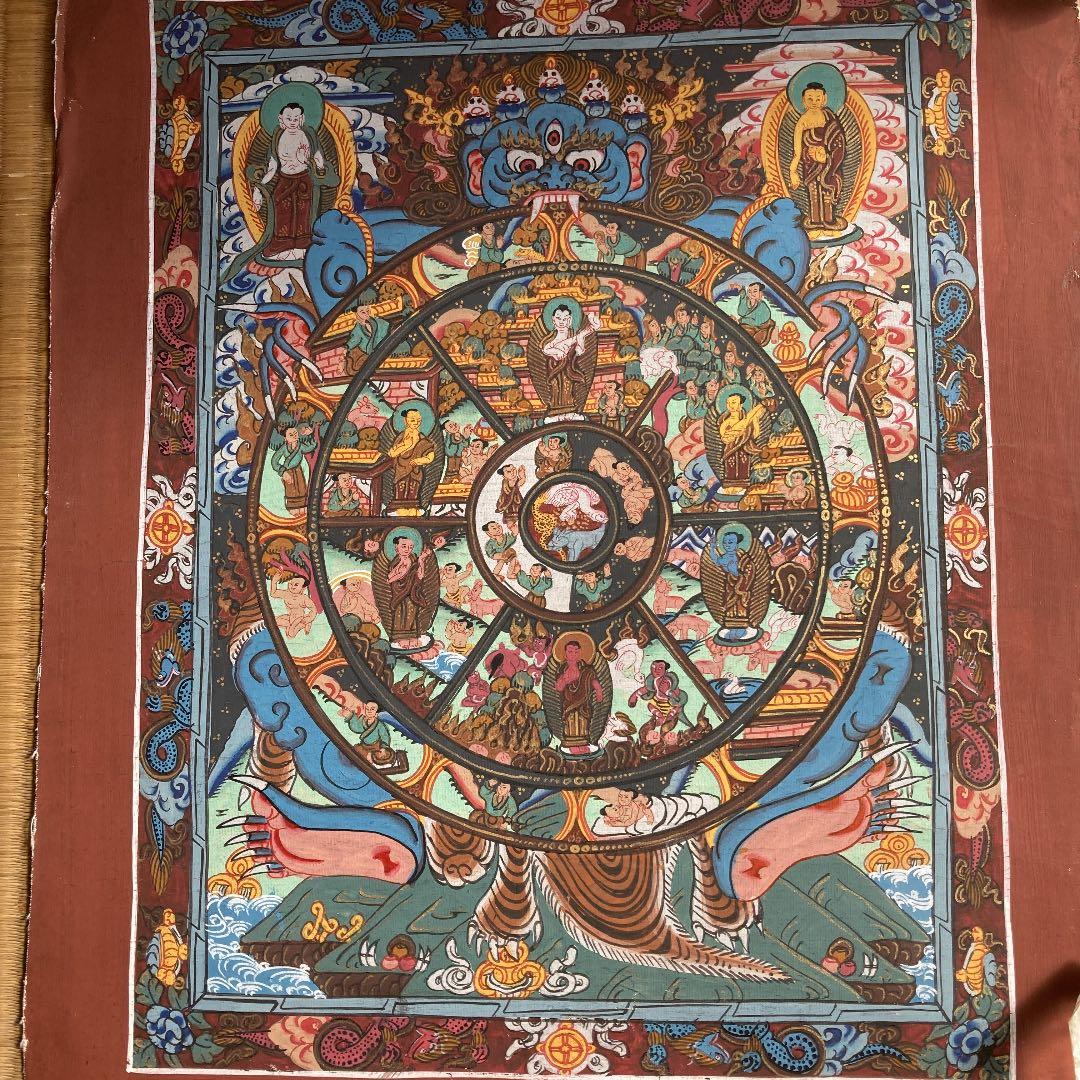 タンカペイント　六道輪廻