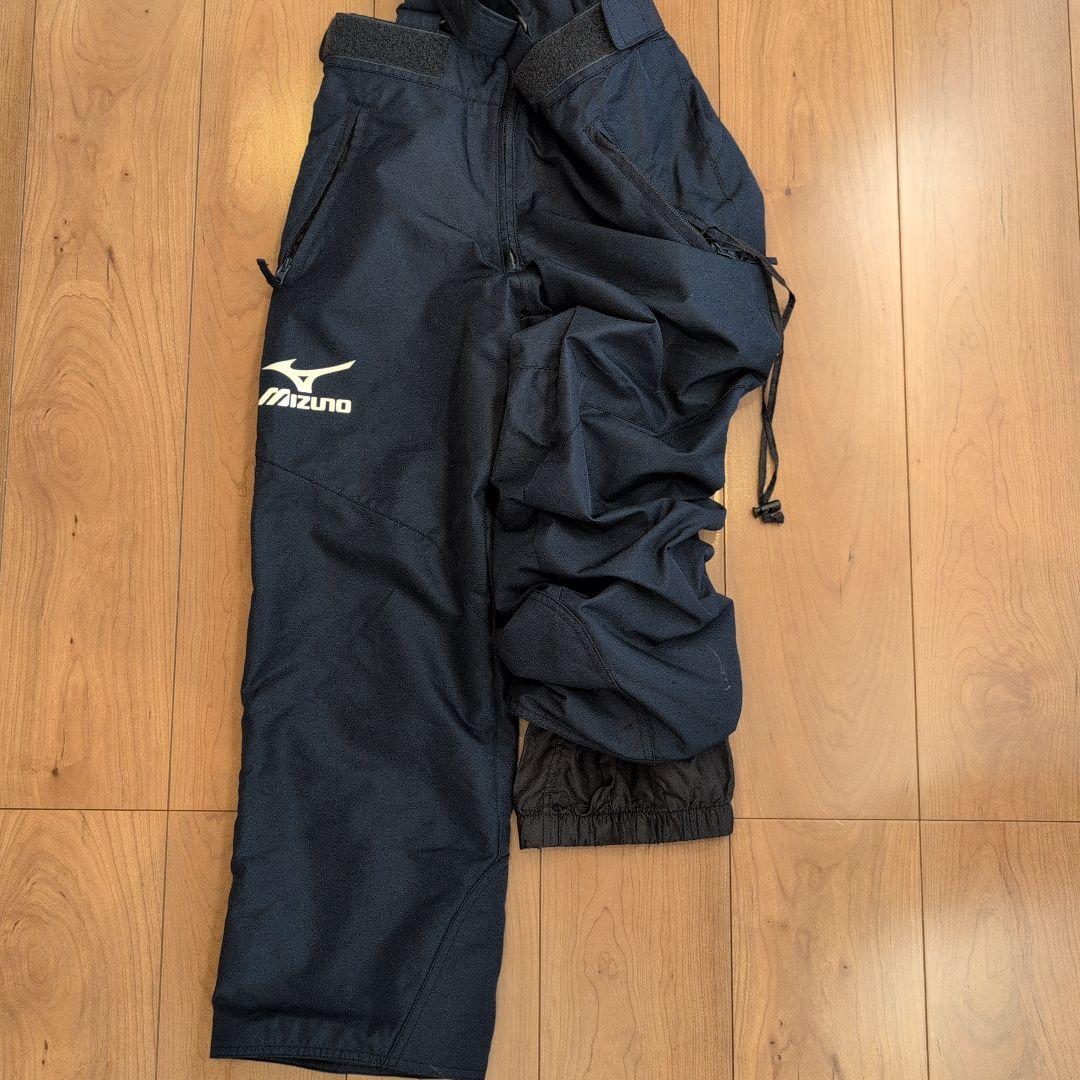 スキーウエア 140cm ミズノ ゴーグル 極暖上下2セット 帽子付き