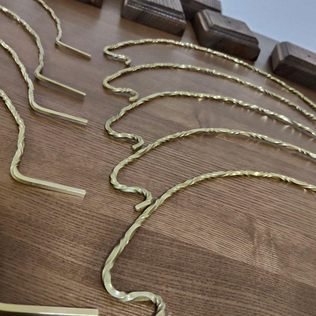 リスタ　真鍮　ツイスト　ランタンスタンド　10セット