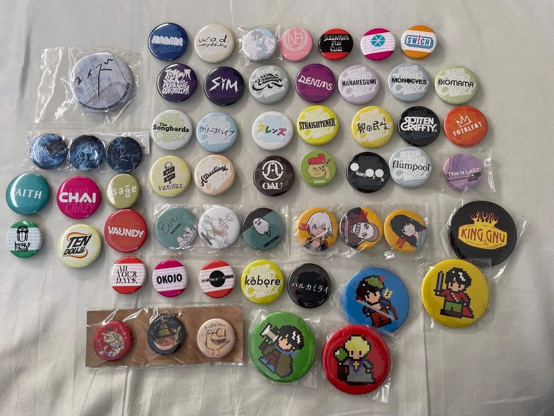 アーティスト　フェス等　缶バッジ