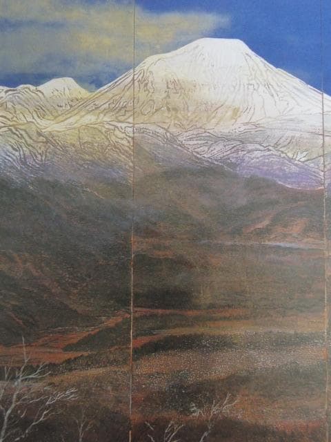 中村豪志、【日光連山・朝明】、希少な額装用画集より、新品額装付、状態良好