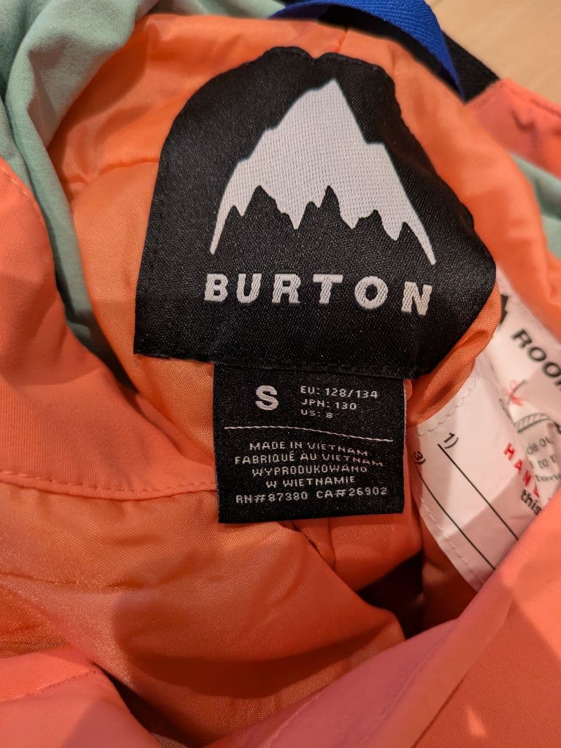 ほぼ新品 Burton バートン キッズ ビブパンツ S 130 スノボウェア