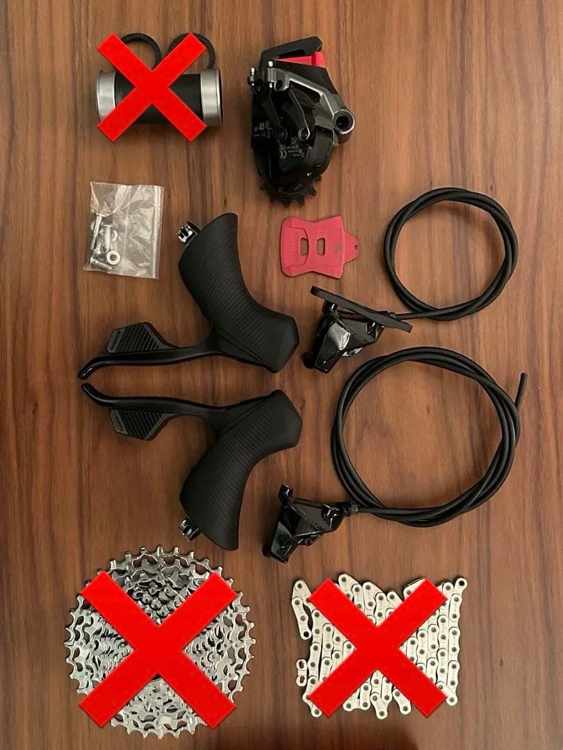 極美品　SRAM Rival eTap AXS 12s グループセット　新車外し