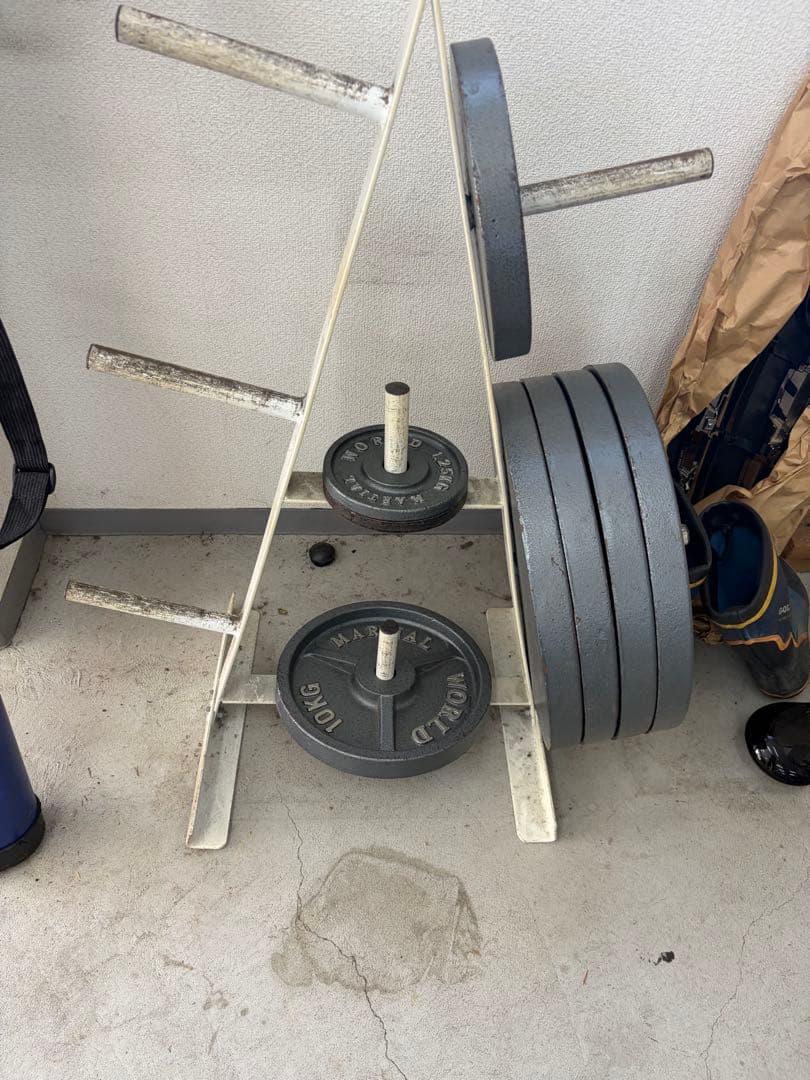 トレーニングベンチ バーベル付き