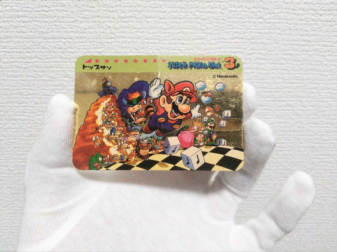 トップサン　スーパーマリオブラザーズ3　カード　金色