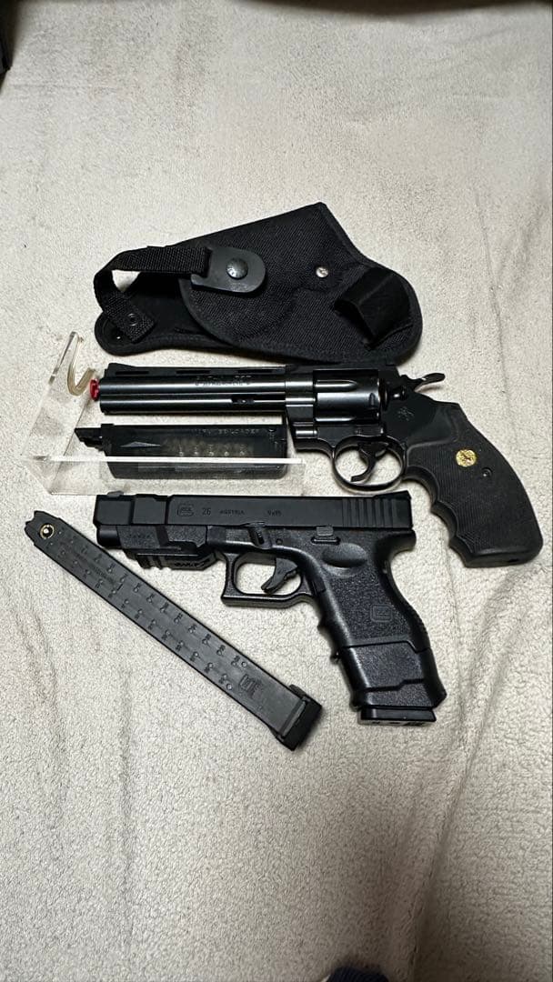 東京マルイ グロック26 アドバンス ガスコルトパイソン357マグナム6インチ