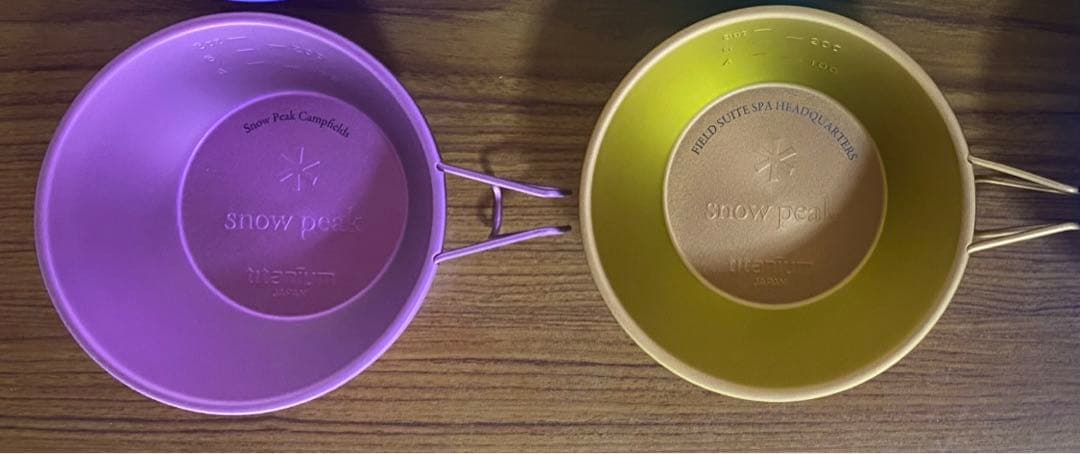 スノーピーク　限定シェラカップ   スパ　キャンプフィールド　2色セット
