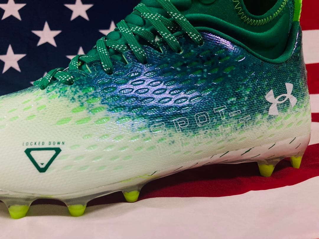 UA Spotlight Green アンダーアーマー アメフト　スポットライト
