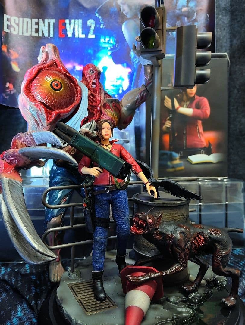 CAPCOM.[バイオハザード②(クレア＆バーキン＆ジオラマ台座)]