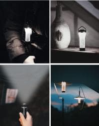 MotoMoto　LEDランタン 多機能ミニランタン 3つ点灯モード 3本入