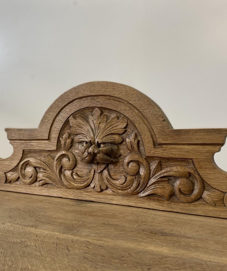 フランス アンティーク Carved Oak Hall Table テーブル
