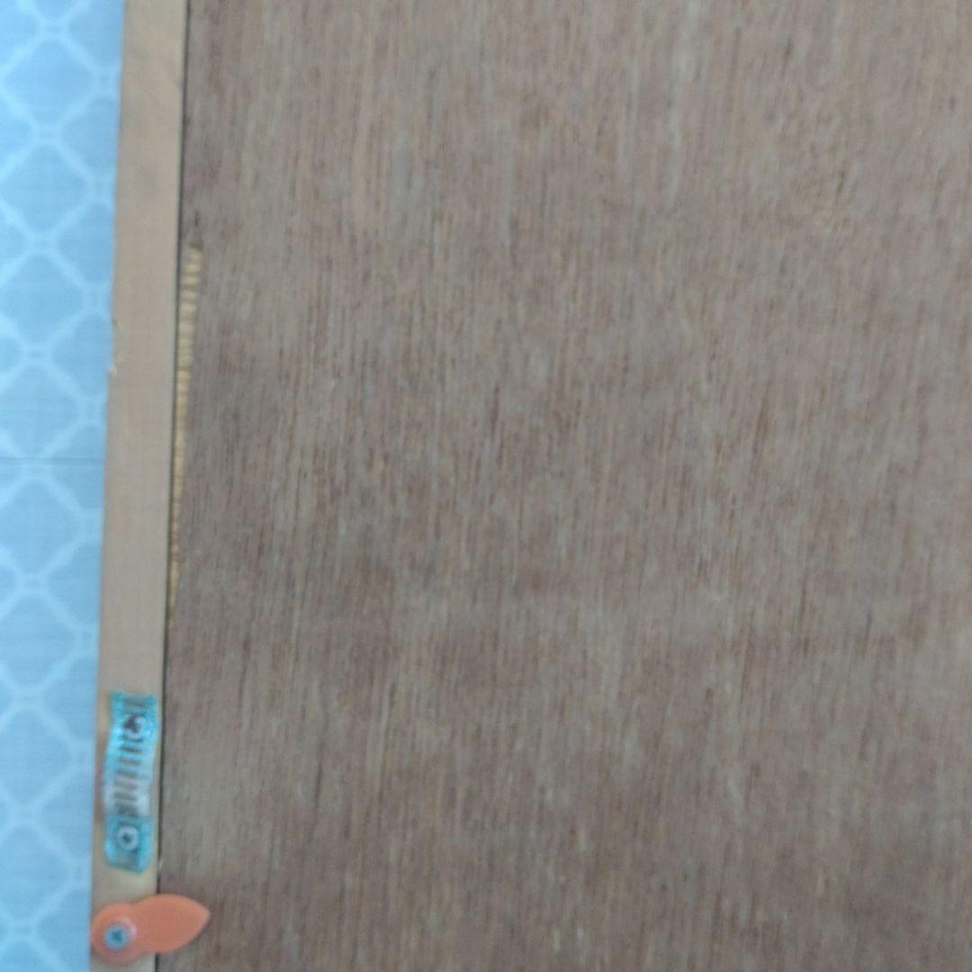 大きめ油絵　油彩画　美しい風景画　作者不明　額縁入り