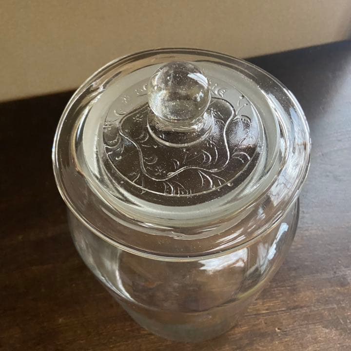 昭和レトロ　ガラス瓶　古い硝子　保存瓶　アンティークガラス