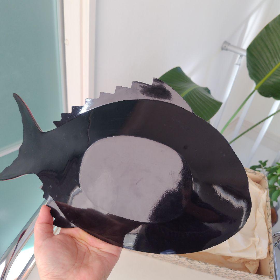 骨董品希少！美品アンティーク鯛 彫刻 菓子器 漆器 レトロ 縁起物