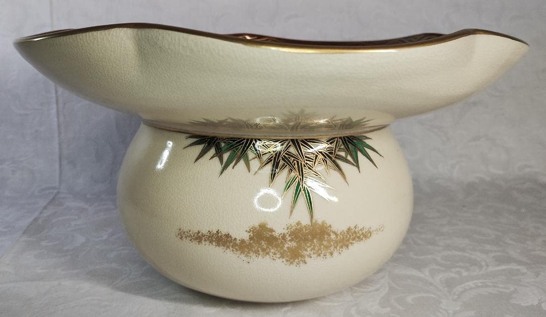 茶道具 砂金袋 城岳造 仁清写 水指