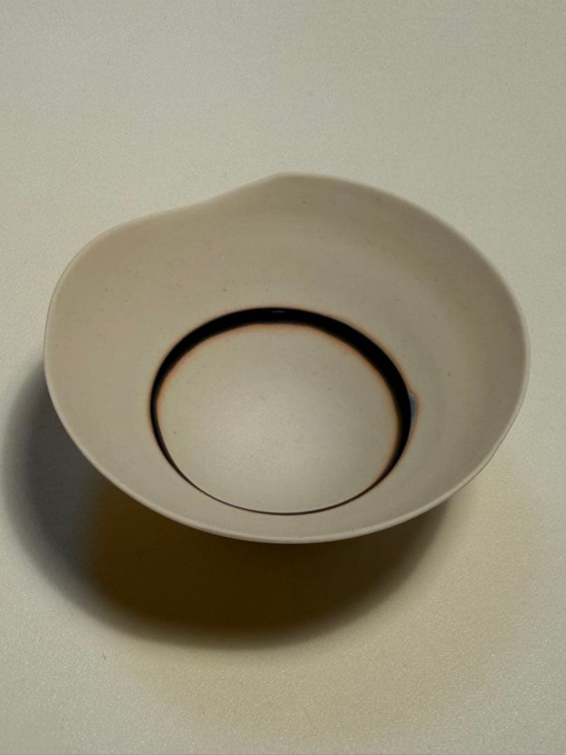 福本双紅　月の霜　ぐい呑　共箱、共布