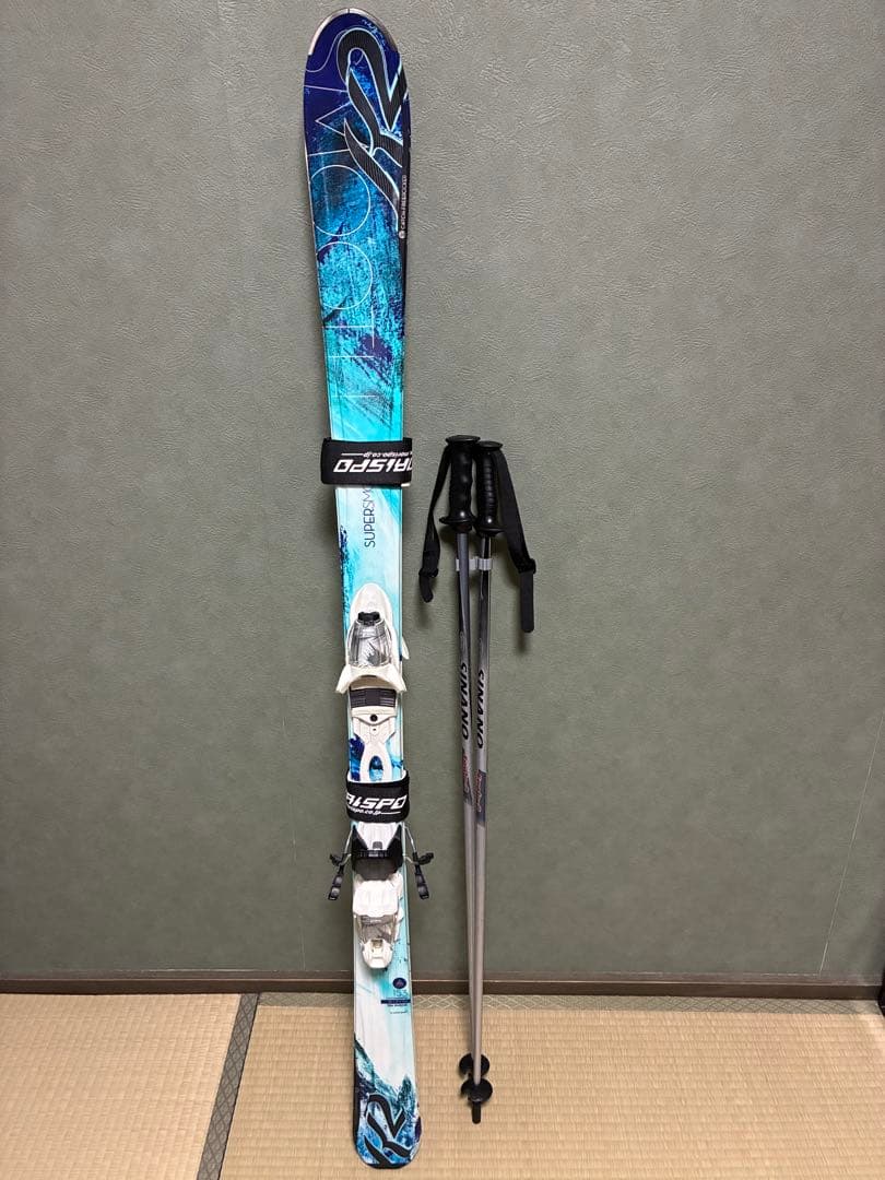 K2 SUPERSMOOTH スキー板 & シナノ スキーポール セット