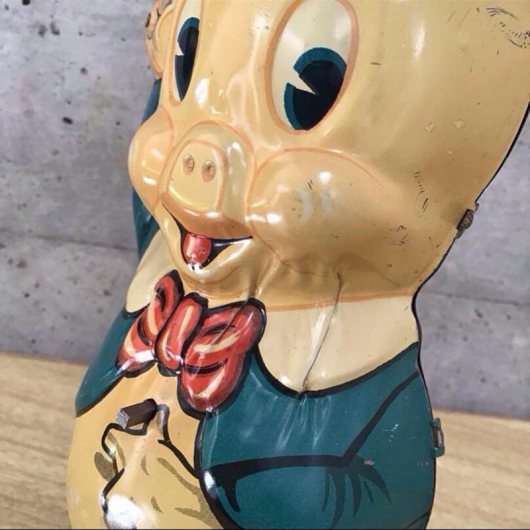 ポーキーピッグ 1930年代 ブリキ製 ラインマー 超レア