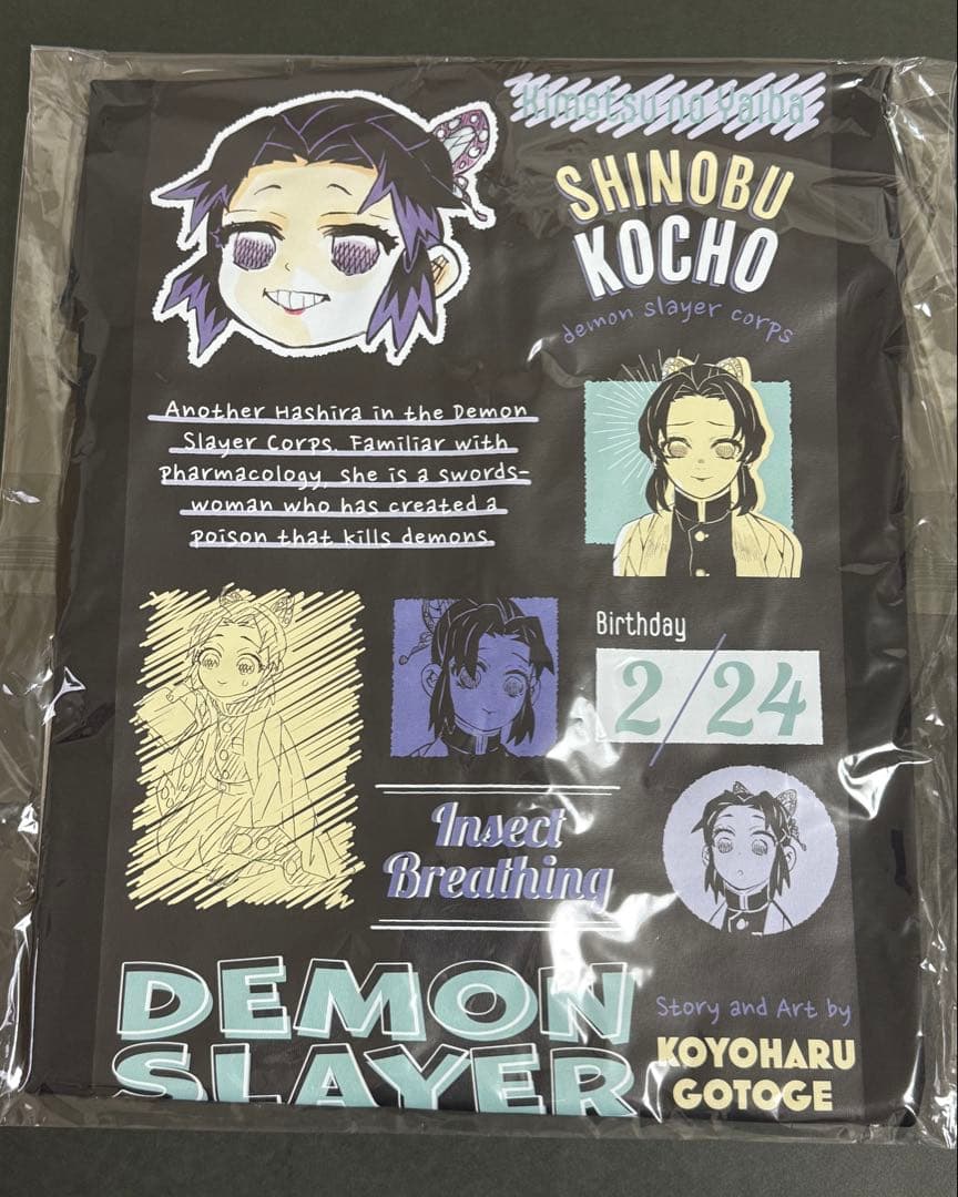 鬼滅の刃 ポケット付 ビッグシルエットTシャツ バースデイ 2025 胡蝶しのぶ