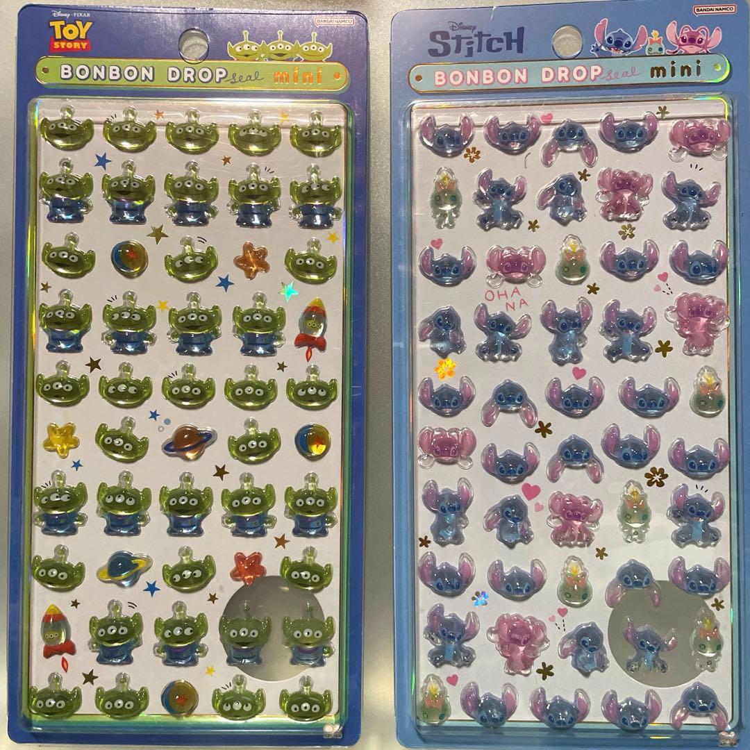 正規品ディズニー　プチドロ　ボンドロ　ミニ　シール　まとめ買売り　７枚セット