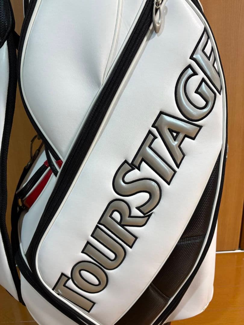 ツアーステージ キャディバッグ ホワイト/ブラック