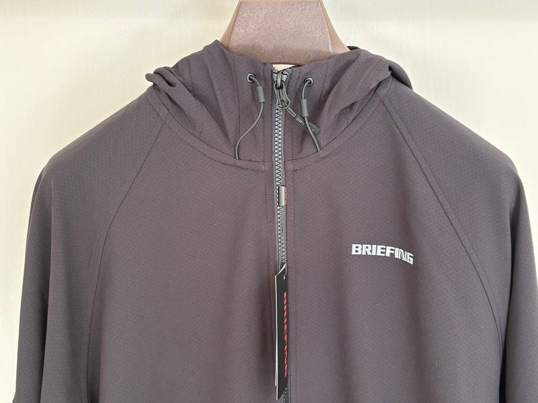 未使用)ブリーフィング ゴルフ メンズ ストームフリースパーカー L ブラック