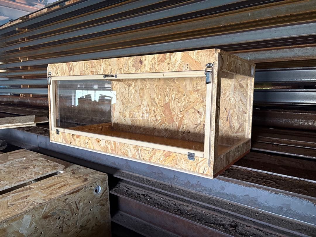 爬虫類ケージ 90×45×45 サイドアクリル　前開きケージ 爬虫類　飼育