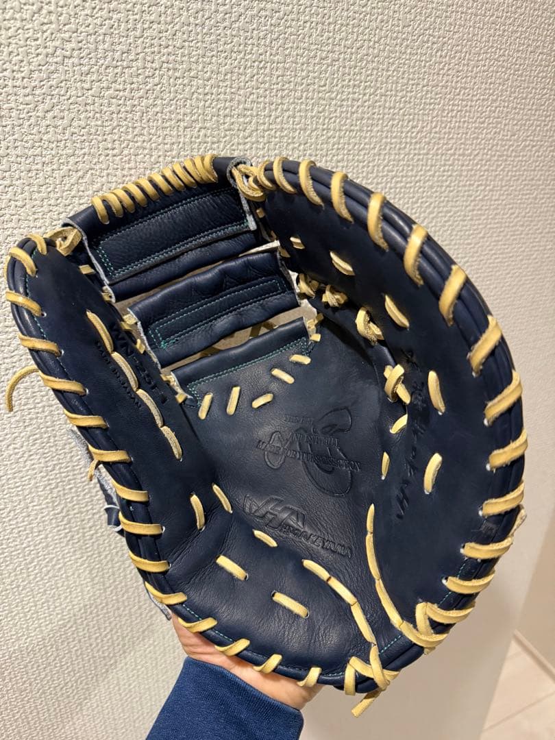 ハタケヤマ 限定 和牛軟式シリーズ 一塁手用 F1型WN-25F1 (お湯揉済)