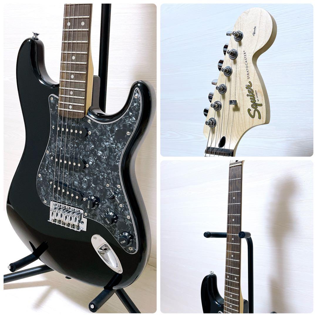 スクワイヤー バイ フェンダー ストラトキャスター エレキギター ブラック
