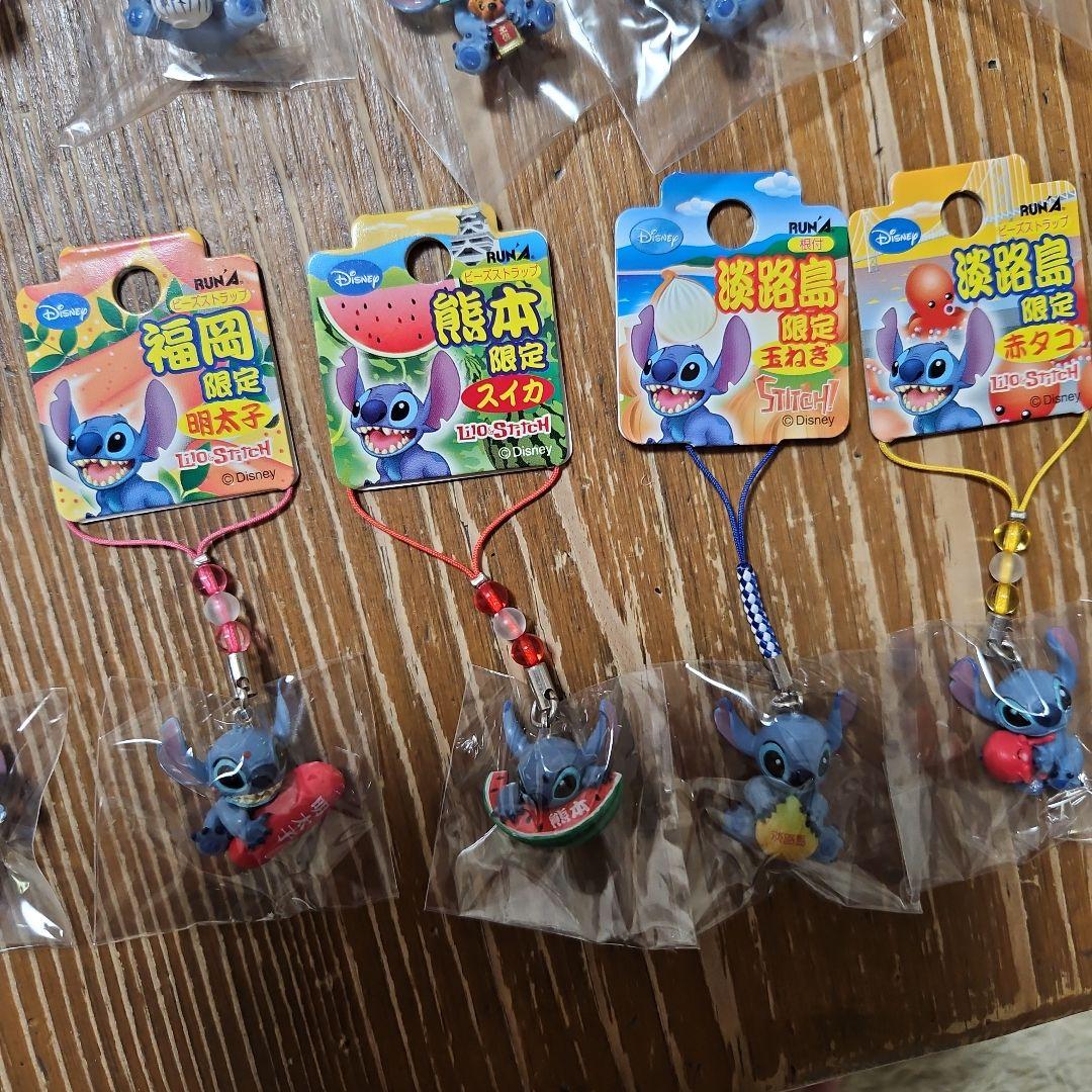 ご当地限定 ★スティッチ★ ストラップ セット