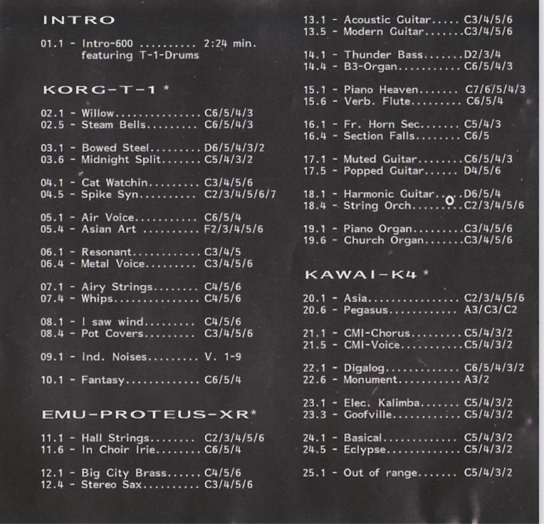 超レア！　歴代名機サンプリングCD音源　黎明期を飾った80年代キーボード