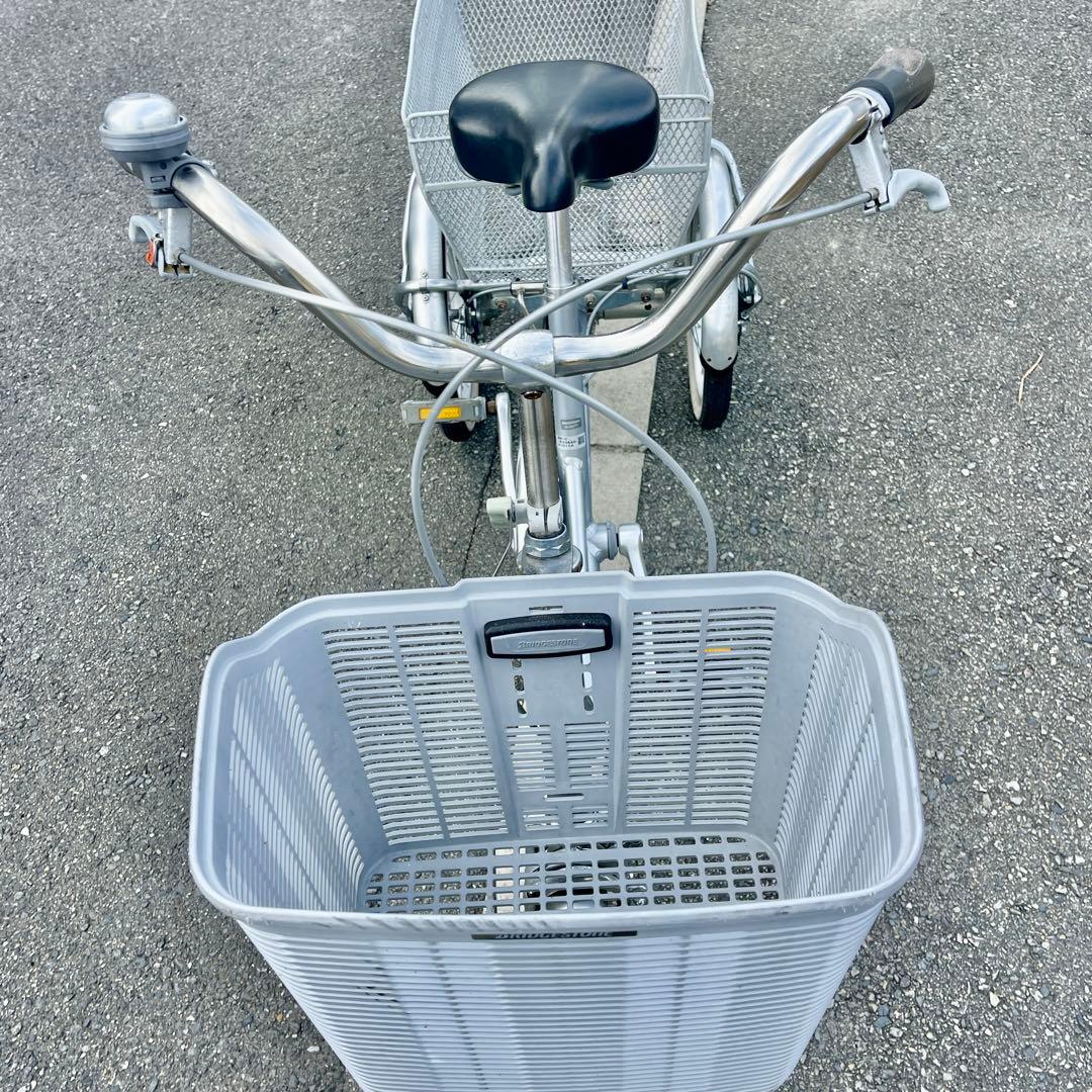 荷物を運びやすい三輪車、買い物向け自転車 ブリヂストンワゴン【大阪吹田・整備済】