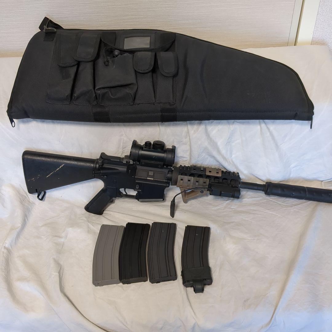 東京マルイ　M4CRW　ハイサイクル電動ガン　外装カスタム品　付属品多数あり