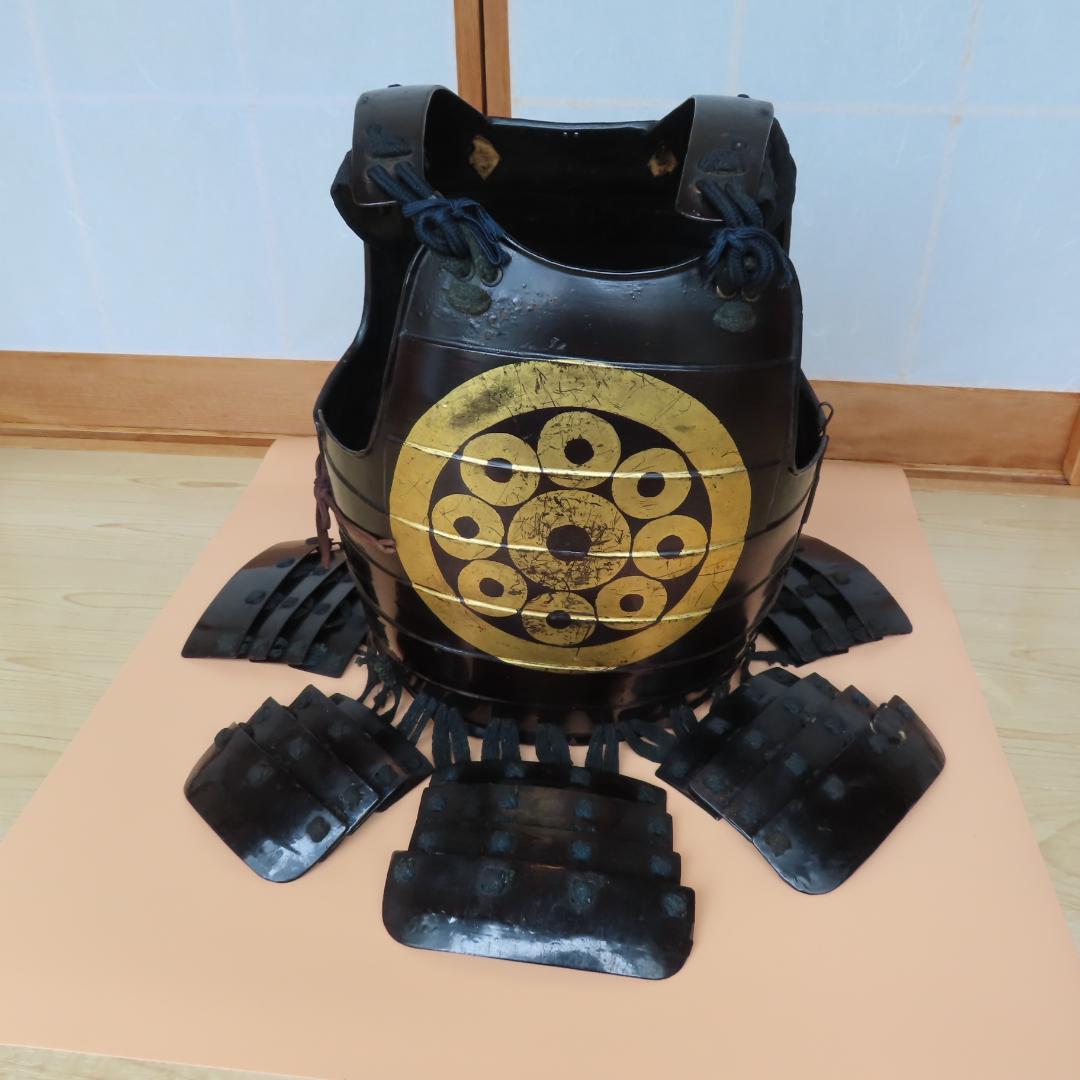 戦国時代の貸し具足　蛇の目九曜紋（鎧兜・鎧・甲冑・胴・具足）
