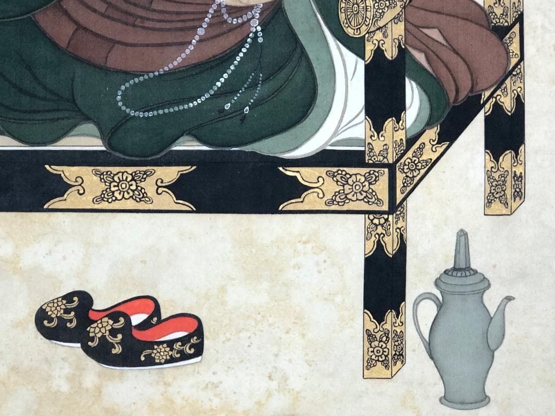 【 肉筆仏画 】　空海　アーンク　桐箱付　蔵出し