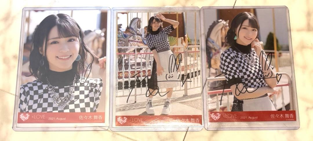 み*や様 佐々木舞香　生写真　Oh!Darling　コンプ　直筆　サイン