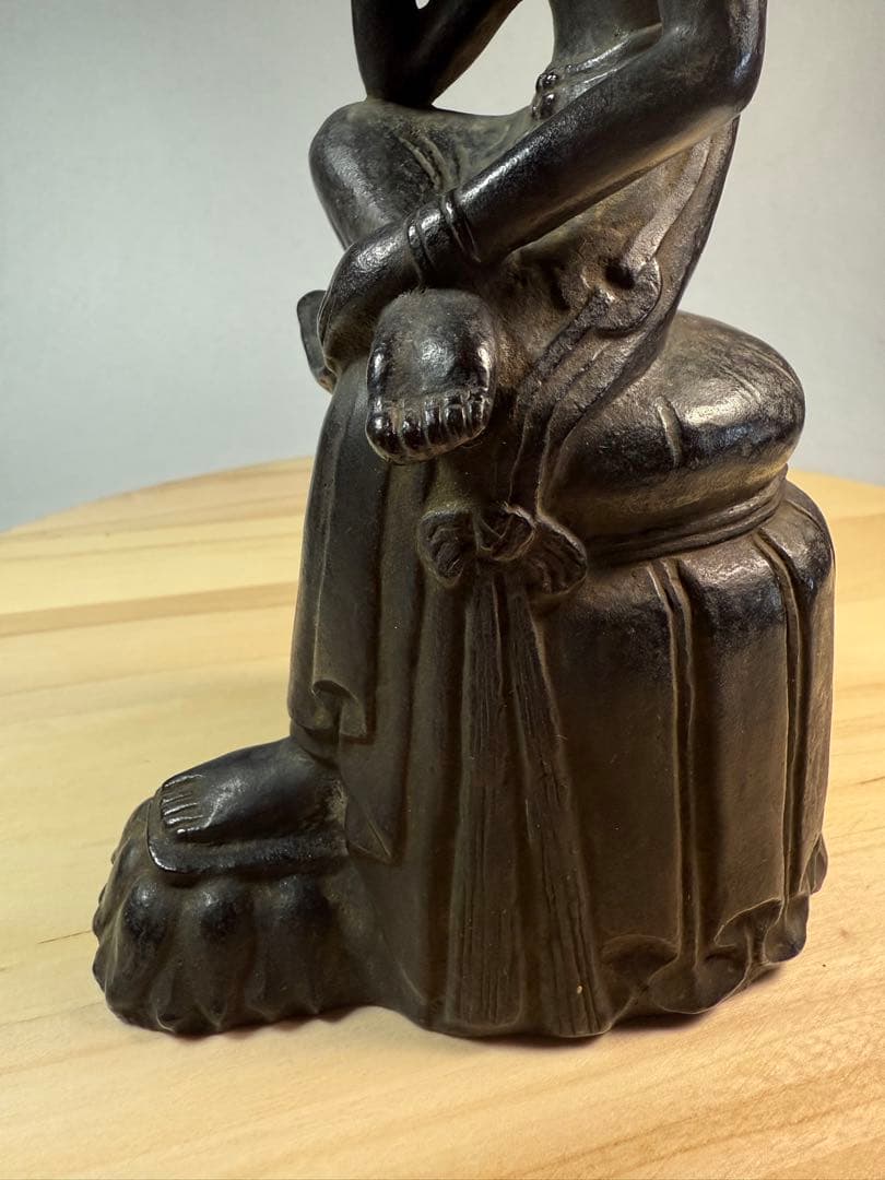 仏像 思惟弥勒銅製仏像 仏教美術 芸術品骨董