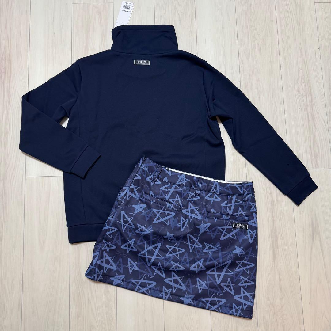 PING レディース 新品Lサイズ セットアップ 秋冬 スカート 上下