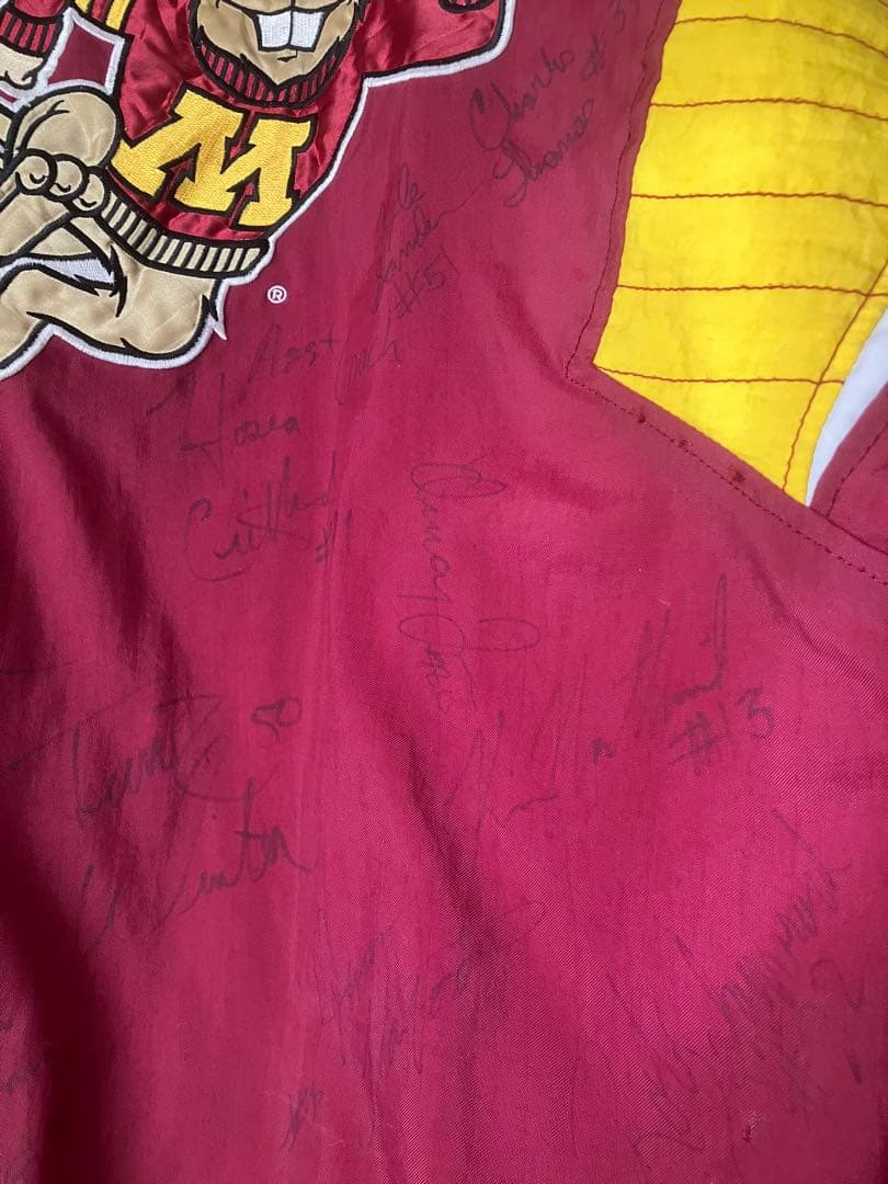 STARTER製MINNESOTA gophersアノラック選手サイン入り？