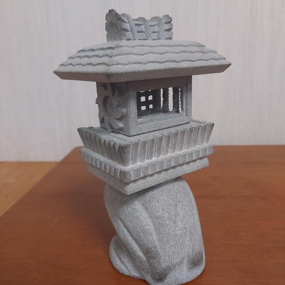 石製 灯篭 伝統的デザイン20㎝