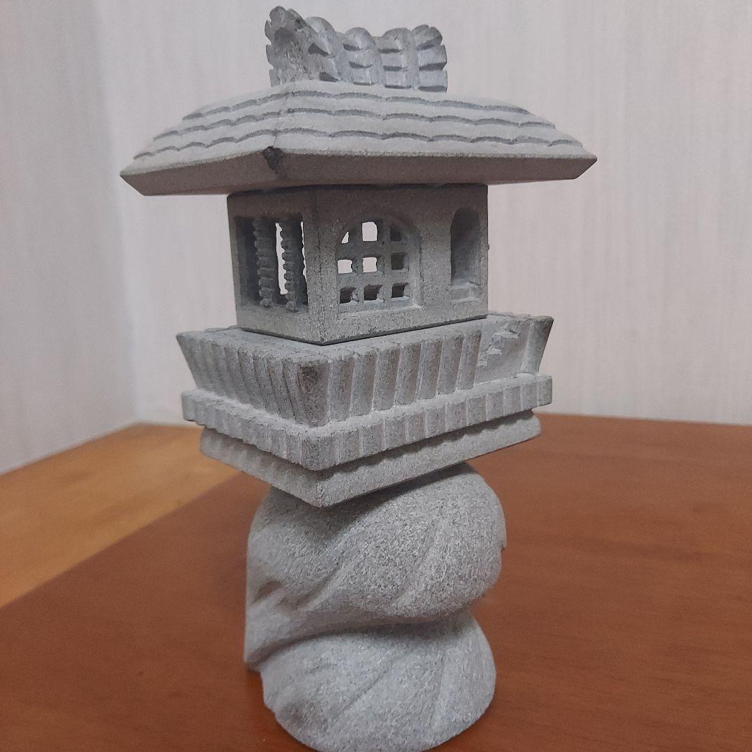 石製 灯篭 伝統的デザイン20㎝