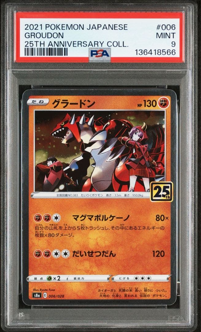 グラードン カイオーガ 25th psa10 連番psa9