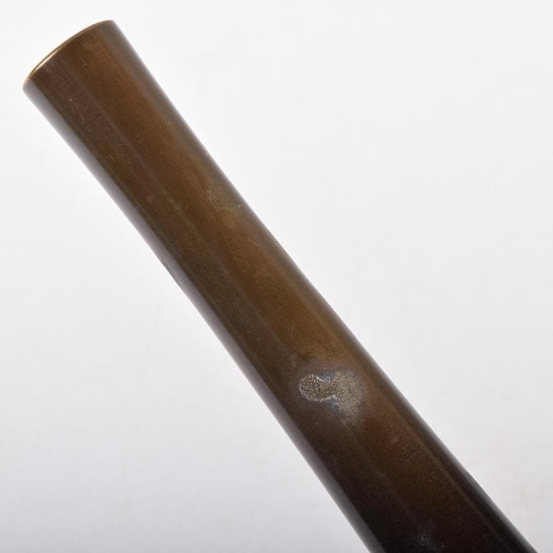 中川浄益造　唐銅　曽呂花入　表千家十三代即中斎極め箱　M　R8523